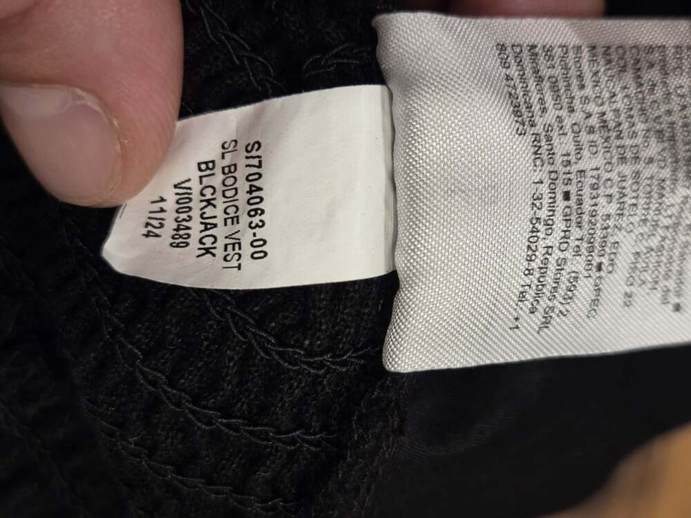 Old Navy Black Linen Blend Bodice Vest Tank Top Sz L Smocked Side Square Neck - Picture 9 of 9